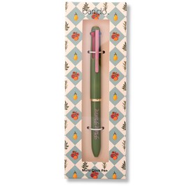 ban.do 4 Color Multi-Click Pen, 4-in1 Retractable Ball Point Pen with Quote Design, Plant Parent