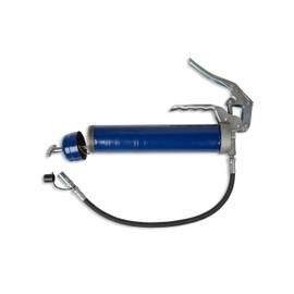 Lincoln 1133 Pistol Grip Grease Gun with 18" Whip Flex Hose and Coupler, 2-Way Loading, 6,000 PSI, One-Hand Operation, Dual-Lip Follower, Standard Grease Cartridges, Jam-Proof Toggle, Cast Pump Head