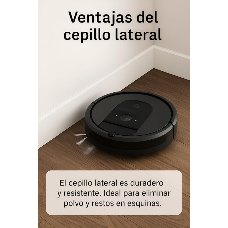 MIRTUX Pack of 6 Side Brushes Compatible with Roomba E5