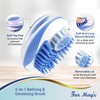 Fur Magic Dog Bath Shower Brush, Pet Grooming and Massage