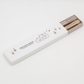 OSK CT-27 Chopsticks, 7.1 inches (18 cm), Chopsticks Case, Pull Lid, Combination Set, Hamster HM, Made in Japan, Antibacterial, Dishwasher Safe