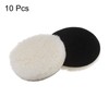 HARFINGTON 10pcs Wool Buffing Pads, 5 inch Polishing Pad Car