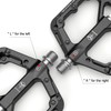 Mountain Bike Pedals - 9/16" Nylon Fiber Bicycle Flat Pedals