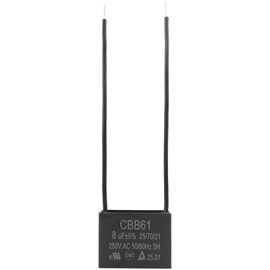 Podoy Ceiling Fan Capacitor CBB61 8uf 2 Wire for Compatible with New Tech 250VAC 50/60H