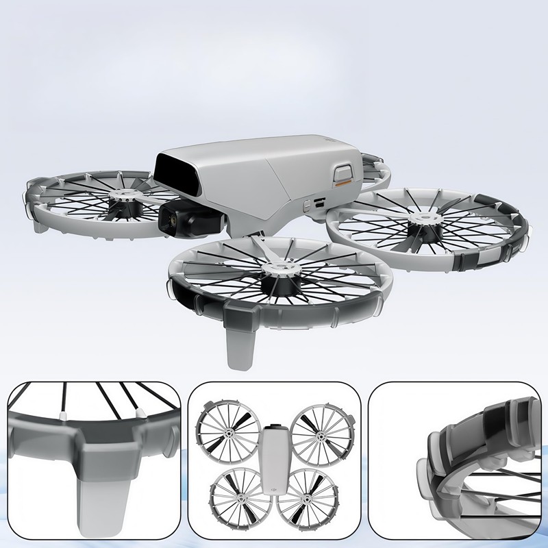 Flip Drone Propeller Guard, TPU Collision Avoidance Ring with Quick