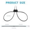 Armpow 10 pcs Handcuffs Cable Ties Double Locking Disposable Handcuffs