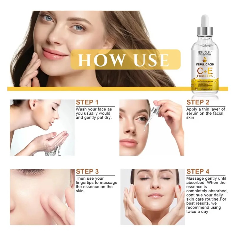 Serum Facial Hidratante Antioxidante 30+ Vitamina E Y C 30ml