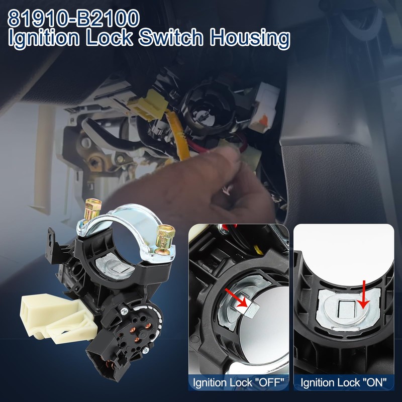 KUTTOLE Ignition Lock Switch Housing 81910-B2100 for 2014-2019 Kia Soul,