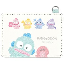 Klux 210955 Character Pass Case, Rainbow Sanrio Passcase, IC Card Holder, Reel Strap