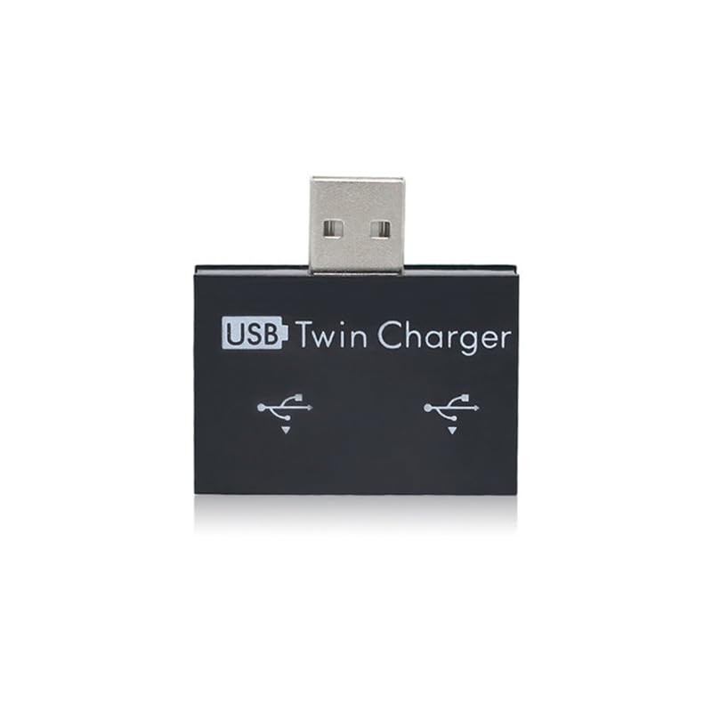 BUBUCAM Mini USB Hub 2 Ports USB 2.0 Splitter Charger