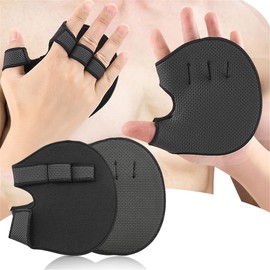 Neoprene Grip Pads Lifting Grips, Non-Slip Pull Up Gloves, Fitness Barbell Hand Grips Lifting Palm Pads, Men & Women Gym Workout Gloves for Weightlifting, Cross Fitness, Calisthenics, Powerlifting (A)