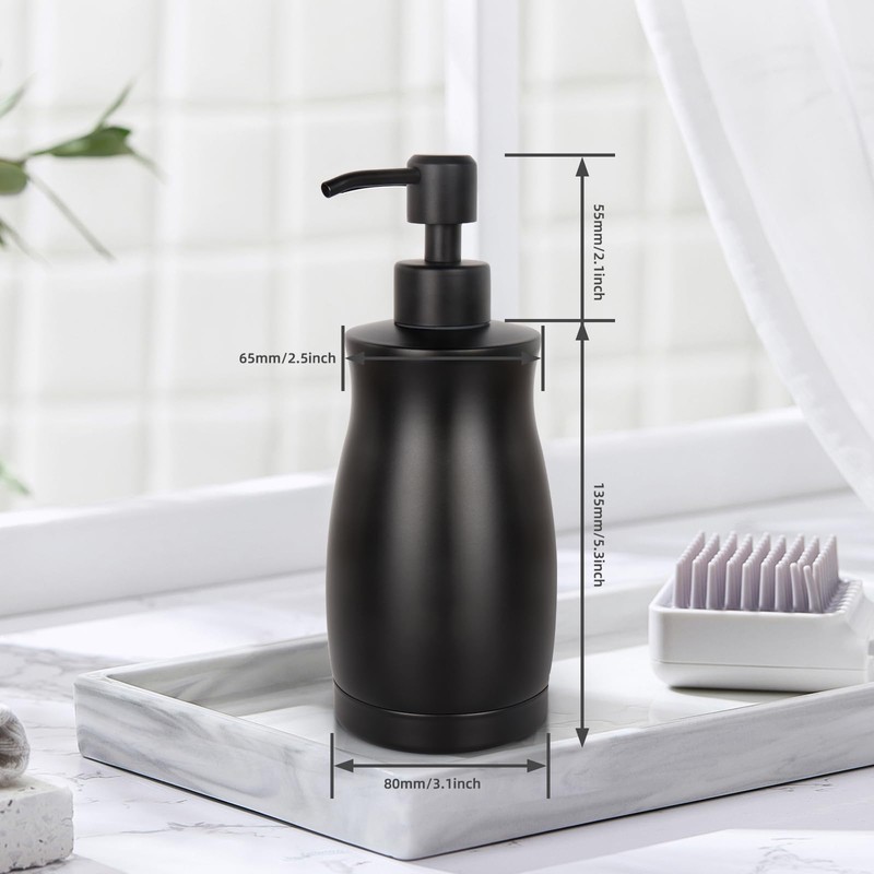 Emarful 304 Stainless Steel Soap Dispenser Modern Rust-Proof Liquid Soap