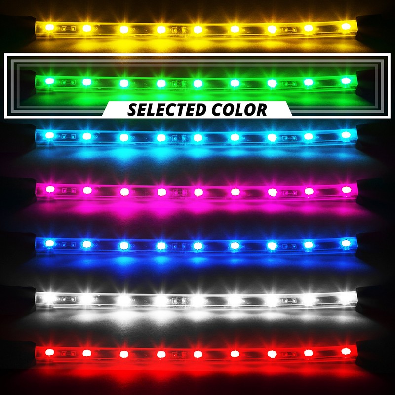 GREEN 8pcs 24" Tubes Three Mode LED Undercar Neon Accent