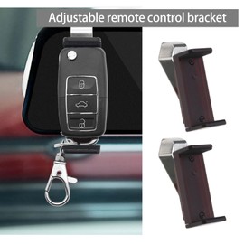 SG Store Pack of 2 Garage Door Opener Clip Adjustable 4.5-6.6 cm Car Garage Remote Control Visor Clips Holder Stand for Garage Door Remote Control
