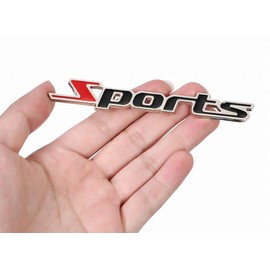 r_planning Metal Plate Sticker Decoration Label Emblem Set of 2