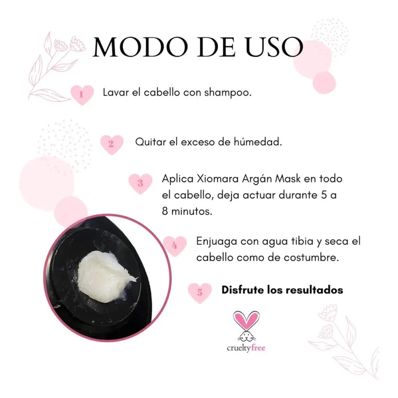Mascarilla De Argán Xiomara Reconstructor Y Reparador 200g