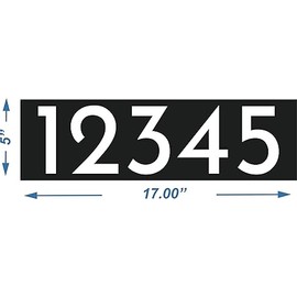 Digital Curb Number (Digital Curb Number (Modern Black)…)