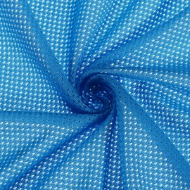 PATIKIL 62 Inch Wide Mesh Fabric Slightly Stretchy for Sewing Backpack Pocket and Straps, Netting Clothes, Netting Bags, Shopping Bags, Cobalt Blue 2 Yard