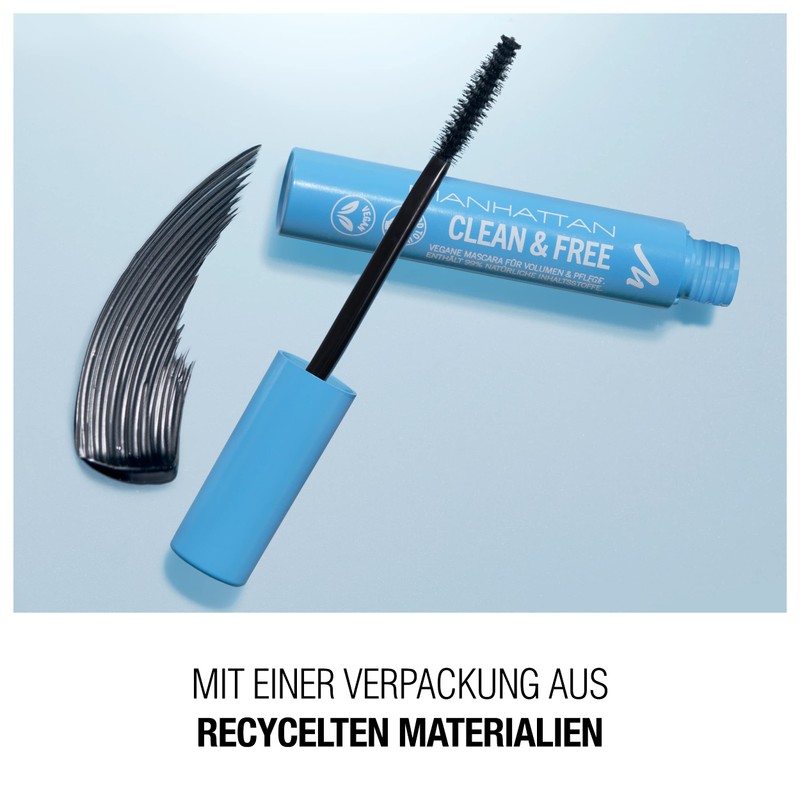 Manhattan Clean & Free Mascara Colour 99T Brown, Waterproof, Nourishing