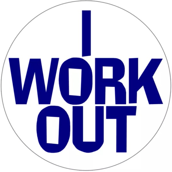 Kiwi Gifts I Work Out - 25 Pack Circle Stickers