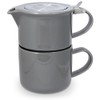 FORLIFE Tea for One with Infuser 14 ounces, Gray