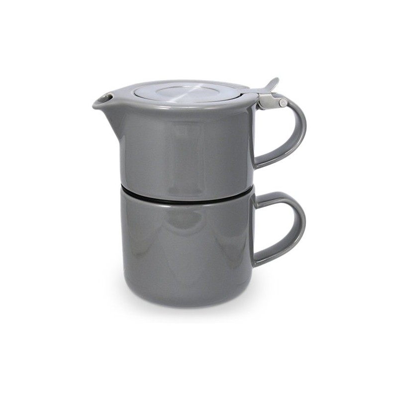 FORLIFE Tea for One with Infuser 14 ounces, Gray