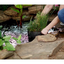 SMART POT Pond Flexible Aquatic Plant Container for Water Gardening, 3 Gallon, Black