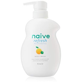 Kracie Naive Refresh Body Soap with Sea Mud Jumbo 530mL