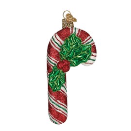 Old World Christmas Ornaments: Peppermint Candy Glass Blown Ornaments for Christmas Tree, Glistening Candy Cane