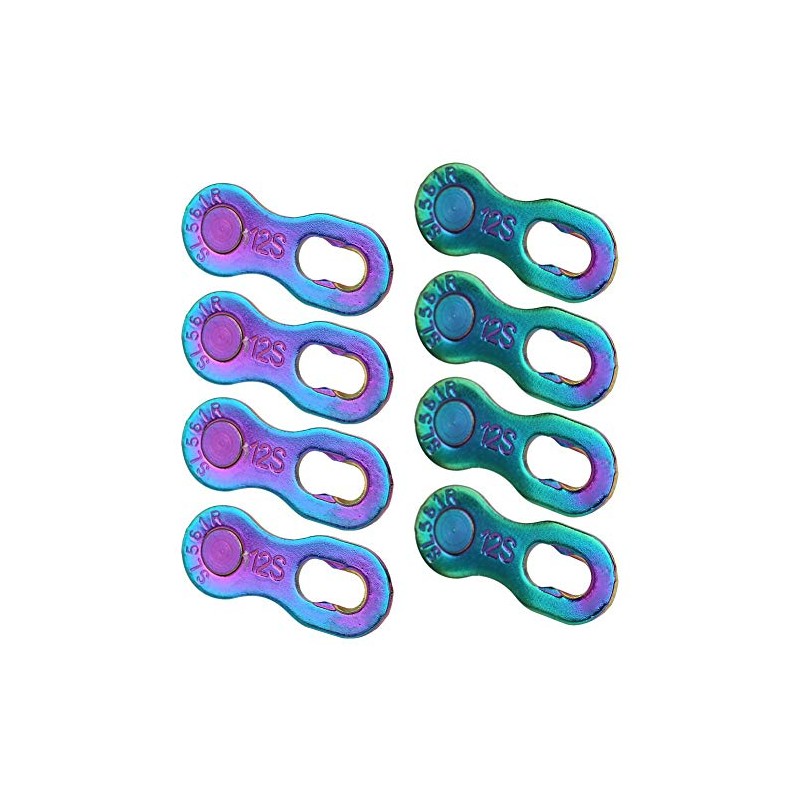VGEBY Bicycle Chain Links, Steel, Colourful, Missing Link Connector, 12