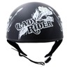 Hot Leathers Advanced Motorcycle DOT Skull Cap Classic Half Helmets