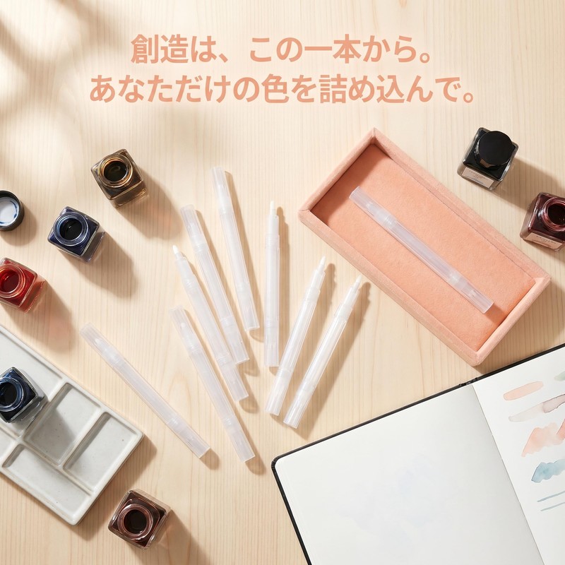 LALAFINA 10pcs Empty Tube Marker Pen Refillable Paines