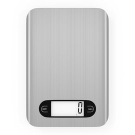 Digital Kitchen Scale, 17 Pounds Capacity Food Scale with LCD Display, Weight Grams and Ounces for Cooking and Baking, Stainless Steel Platform, Anti-