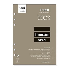 Finocam - Annual Refill 2023 Open 1 Day Page January 2023 - December 2023 (12 months) Spanish R1098