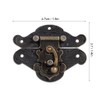 Antique Embossing Latch Haspe Verschluss Lock Holz Case Hasp Latch