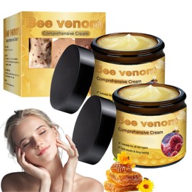 NHCXGAN Bee Venom Comprehensive Cream,Natural Bee Venom Multi-Effect Face & Body Cream, Hydrating & Gentle Formula for All Skin Types（2PCS）