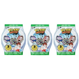 Hasbro Yo-Kai Watch Series 3 Blind Bag Medals Lot of 3 (9 medals) YoKai New Sealed