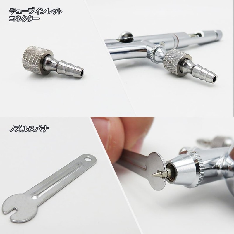 BTtime Airbrush, Gravity Type, Double Action, Airbrush, Integrated Airbrush Cup,