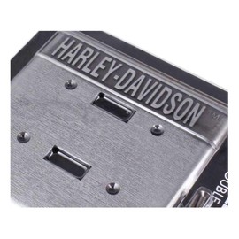 Harley-Davidson Heavy-Duty H-D Double Switch Plate, Hardware Included HDL-10170