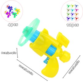 4 Sets Flying Disc Launcher Toy, Flying Toys, Flying Saucers, Flying Disc Launcher, Flying Disc Launcher Toy For Boys Girls - Flying Saucer Playset With 12 Dics, Activity Toy For Pets And Children