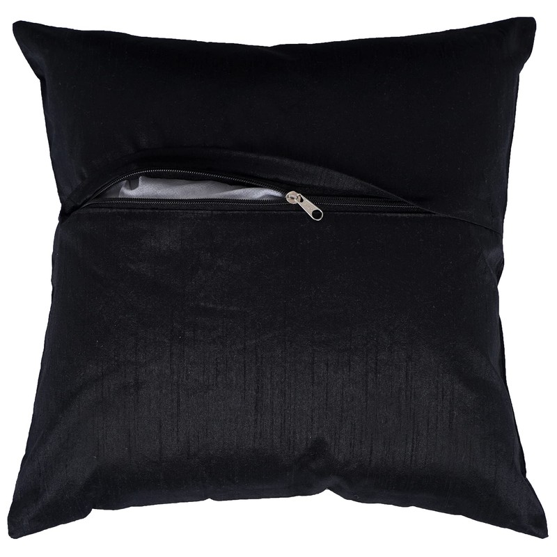 GULAAL ART Black & White Indian Brocade Soft Silky Satin
