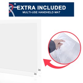 MUWUZOYT Basketball Traction Board Includes 60 Sheets Courtside Basketball Sticky Mat Non-Slip Basketball Shoe Sticky Pad Shoe Grip Enhancer for Basketball Court and Gym Floors