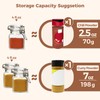 ComSaf 4 oz Glass Jars with Lid, Set of 6