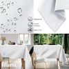 Filumi Tablecloth 140 x 260 cm White Washable for Indoor