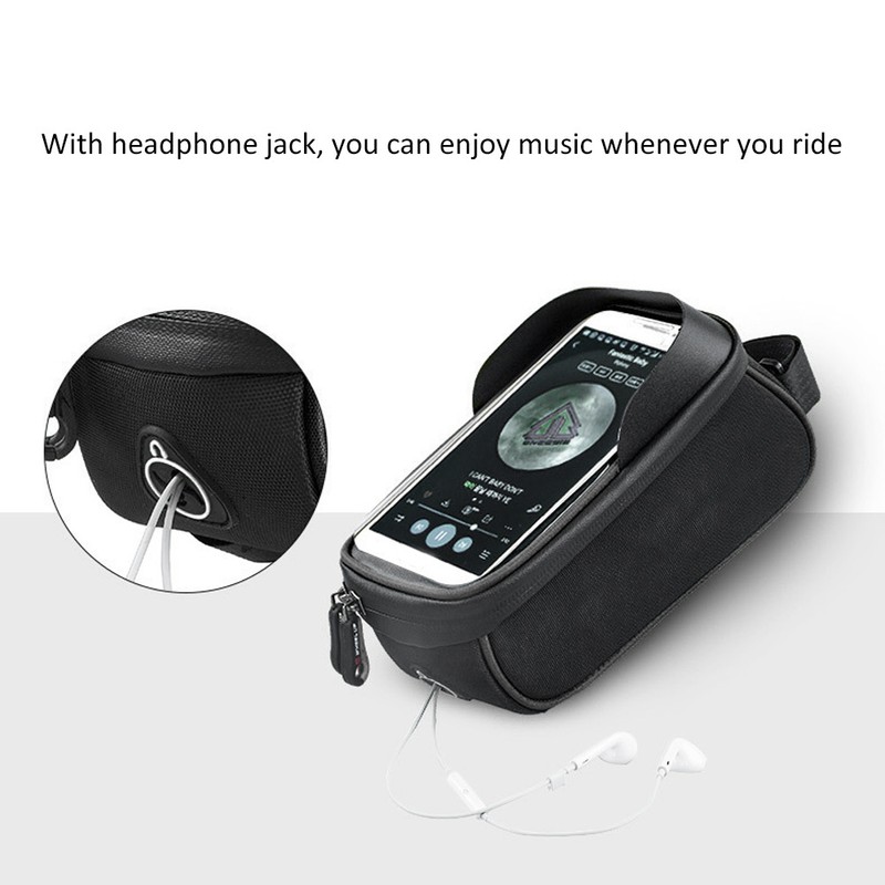 WHEEL UP Rainproof Bicycle Bag Frame Front Top Tube Reflective