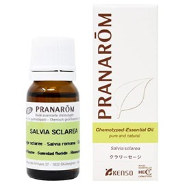 Clary Sage, 0.3 fl oz (10 ml) Middle Notebook, Pranarom Essential Oil (Essential Oil)