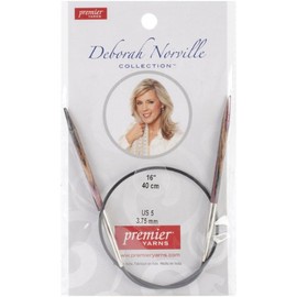 Premier Yarns Deborah Norville Fixed Circular Needles 16-Inch, 5/3.75mm