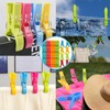 wonkeken Pack of 56 Colourful Plastic Clothes Pegs Set Shirt