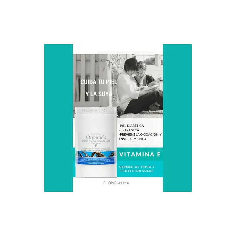 Crema Sólida Regenerante Vitamina E Florigan® 1kg.