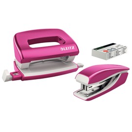 Leitz Mini Nexxt Wow Stapler + Hole Punch